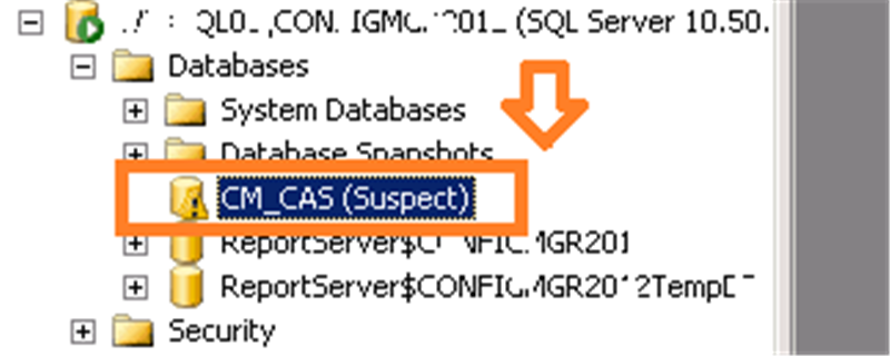 Bozuk (Suspect) SQL database'i düzeltme
